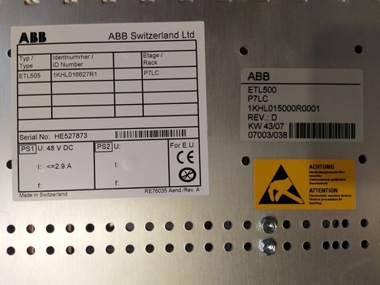 P7LC ABB Sistem Kontrol Chassis PLC Spare Parts 1KHL015000R0001