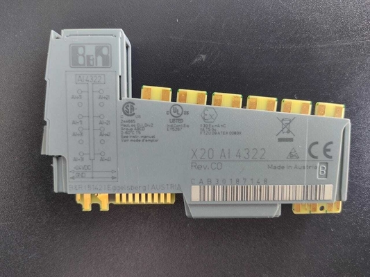 X20AI4322 B&amp;R X20 SISTEM PLC I/O Modul 4 Input Analog 0 Hingga 20 MA / 4 Hingga 20 MA