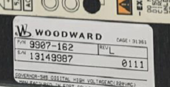 Woodward 9907-162 220 Vac input daya Digital Governor Turbine Control +24 Vdc pada 1 A