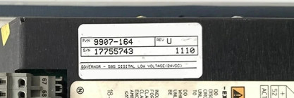 Woodward 9907-164 Digital Governor Turbine Control +24 Vdc pada 1 A 505 platform