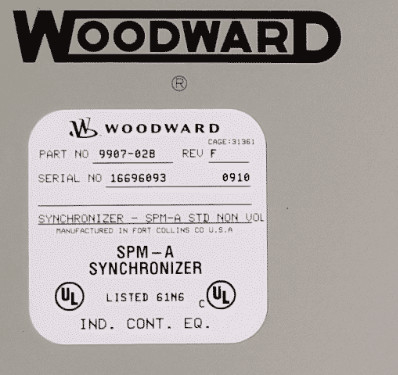 Woodward 9907-028 SPM-A STD NON-VOLTAGE MATCH (EMC) Perhimpunan 50/60Hz