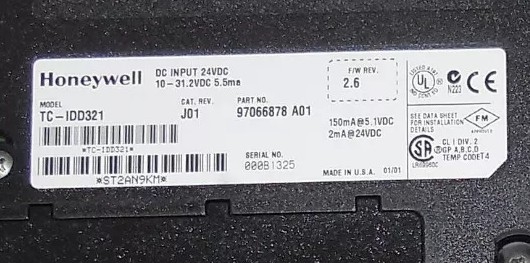 TC-IDD321 Spesifikasi I/O Honeywell Experion LS 32 Modul Masukan DC Digital