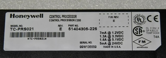 TC-PRS021 Modul Prosesor Kontrol Honeywell Modul C200 Modul DCS Bagian PLC