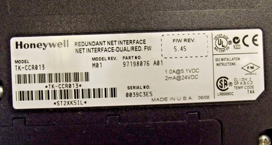 TK-CCR013 Honeywell Redundancy Network Interface Module Baru