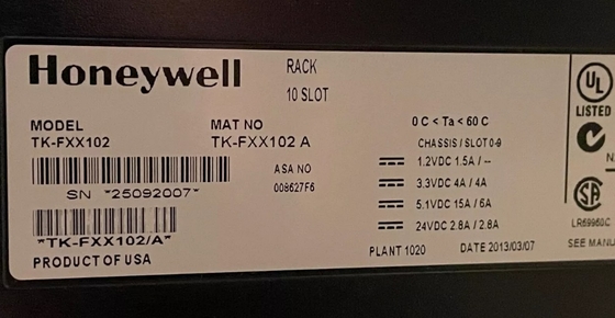 TK-FXX102 Honeywell 10 Slot Rack Chassis I/O Module PLC Module DCS Bagian