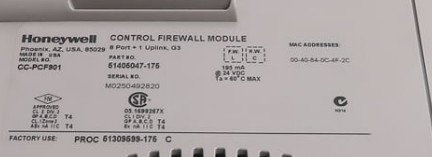 Modul Firewall Kontrol FTE Honeywell CC-PCF901 9 Port Baru Tersedia