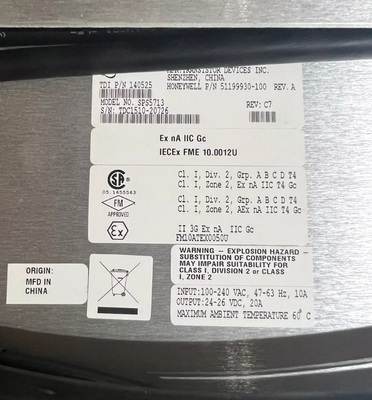 51199930-100 Honeywell Rack Utama Rack Power Supply PLC Sistem Kontrol
