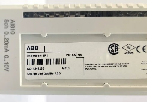 ABB AI810 3BSE008516R1 Modul Masukan Analog 8 Saluran Modul 800XA PLC