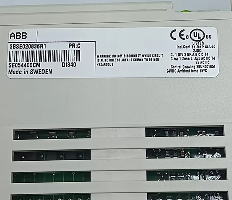 ABB DI840 3BSE020836R1 Digital Input 24V S/R 16 Channel Module Untuk S800 I/O