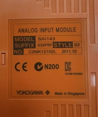 SAI143-S33 YOKOGAWA Analog Input I/O Module (Untuk FIO) Safety Control Unit Dan Safety Node Unit