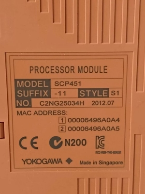 SCP451-11 YOKOGAWA Modul Masukan Digital Modul Isolasi 16 Saluran Modul 24 V DC ProSafe Modul Prosesor