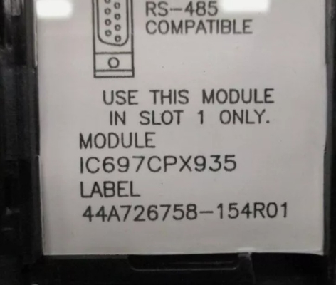 IC697CPX935 GE Single Slot CPU Dengan Tiga Serial Port 32 Bit Floating Point Central Processing Unit