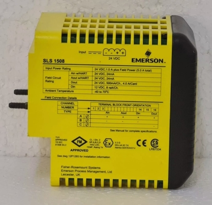 SLS1508 KJ2201X1-BA1 Emerson Logic Solver SLS 1508