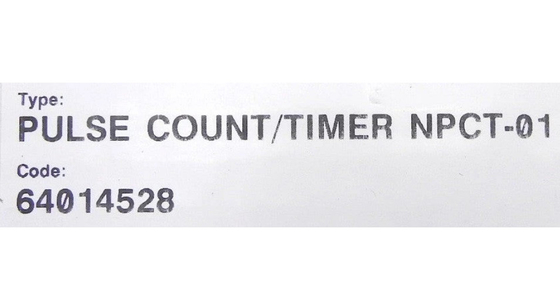 NPCT-01 64014528 ABB Pulse Counter Timer Unit
