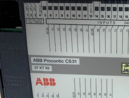 07KT93 GJR5251300R0101 Unit Pemrosesan Pusat ABB