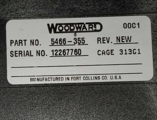 5466-355 Woodward Netcon Remote Chassis Transceiver Module