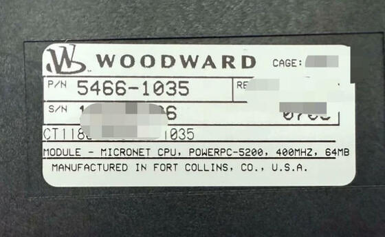 5466-1035 Woodward Micronet-CPU Module dengan Multiple Communication Interface dan Simplex atau Redundant Configuration