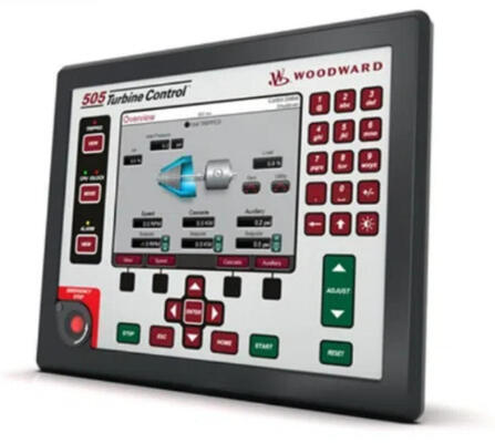 Woodward 8200-1302 505D Series Digital Governor Turbine Controller dengan akurasi kontrol kecepatan ± 0,05%, 8 input yang dapat dikonfigurasi, dan waktu respons kurang dari 10ms