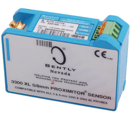 Bently Nevada 330180-50-00 3300 XL Proximitor Sensor untuk Eddy Current Sensor System dengan Instalasi DIN Rail
