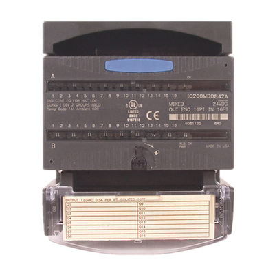 IC200CHS025 GE Fanuc PLC Pembawa Output Input Gaya Musim Semi Kompak