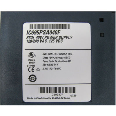 Catu Daya GE Fanuc PLC Ge Ic695psa040 Sistem Pac Rx3i Plc