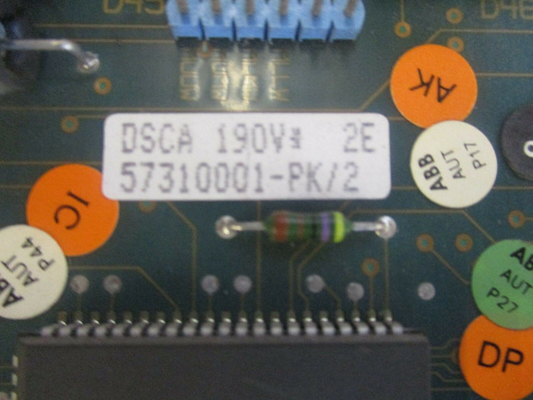 DSCA190V ABB Modul Prosesor Komunikasi Suku Cadang PLC 57310001-PK