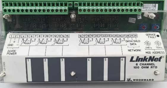 Woodward 9905-970 6-Channel Input Module 24 Vdc -40°C sampai +85°C
