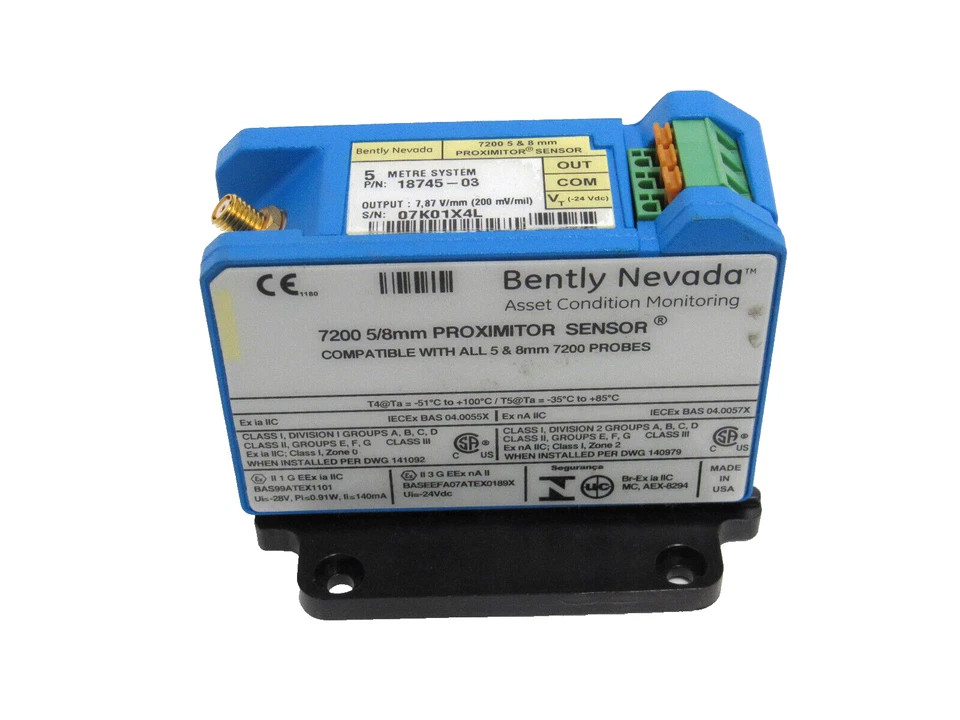 18745-03 Bently Nevada 7200 XL 5 dan 8 MM Proximitor Sensor Systems