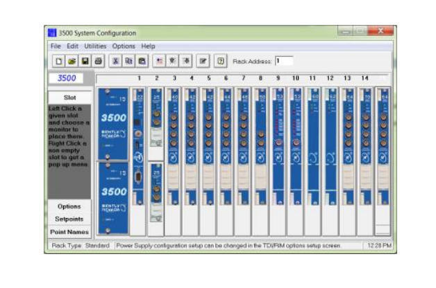 Perangkat Lunak Konfigurasi Rack Bently Nevada 3500/01 dengan Antarmuka Ramah Pengguna untuk Komisioning Sistem dan Tampilan Data Real-Time