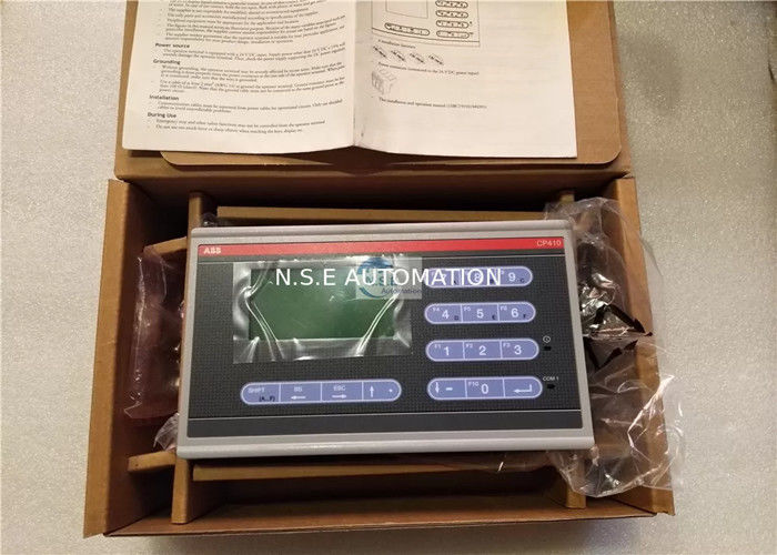 CP410M ABB PLC Control Panel 16 tombol fungsi 3 ''LCD Grafis Monokrom I/O DCS 1SBP260181R1001