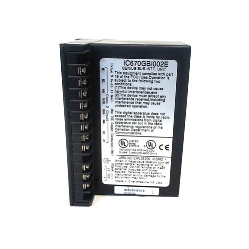 IC670GBI002 GE Fanuc GE Bidang I/O Kontrol Bidang Bus Antarmuka Unit General Electric