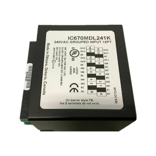 IC670MDL640 GE Fanuc GE Bidang I/O 24VDC Pos/Neg Modul Input Diskrit Listrik Umum
