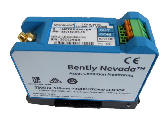 Bently Nevada 330180-91-00 3300 XL Proximitor Sensor untuk Pengukuran Non-Kontak dalam Sistem Sensor Arus Eddy